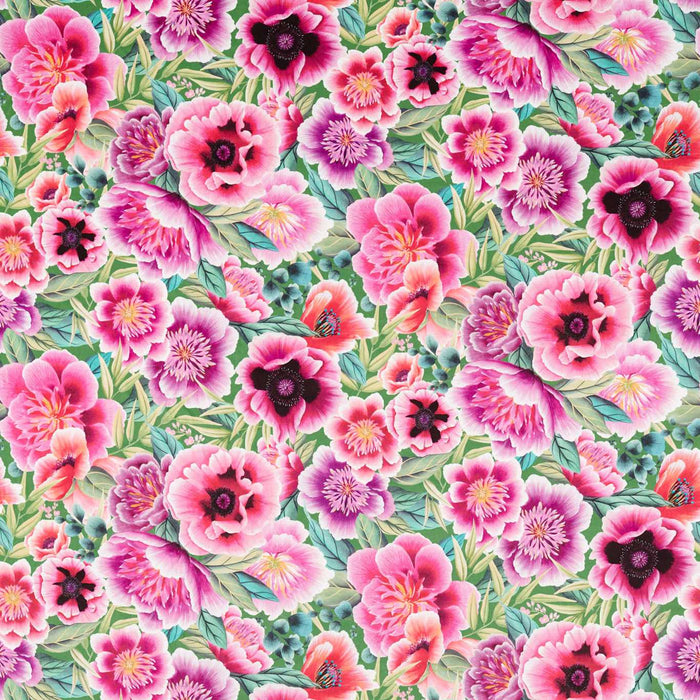 Harlequin Marsha Apple/Peony/Magenta 121107 Fabric HDHP121107