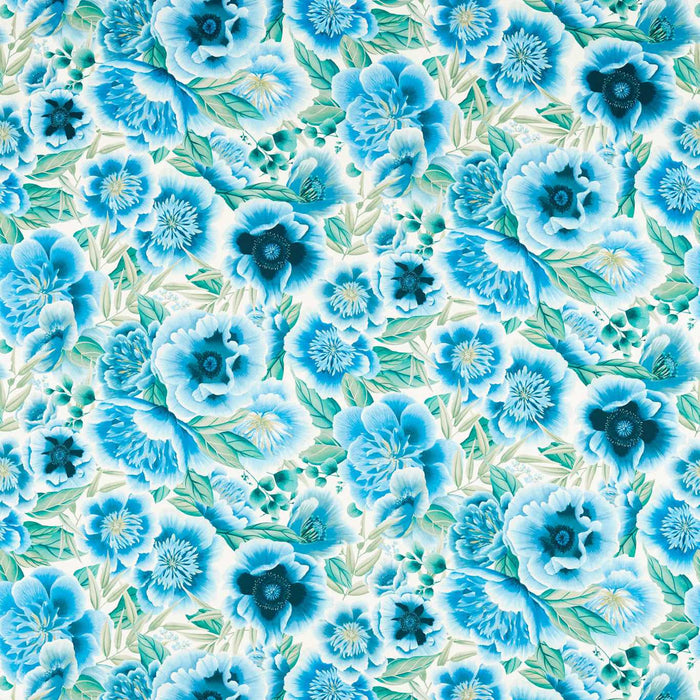 Harlequin Marsha Delft/Lagoon/Porcelain 121109 Fabric HDHP121109