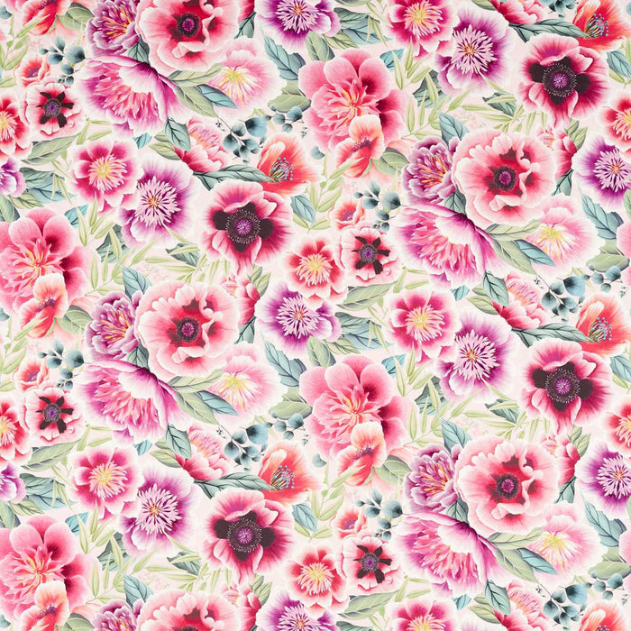 Harlequin Marsha Powder/Peony/Magenta 121110 Fabric HDHP121110