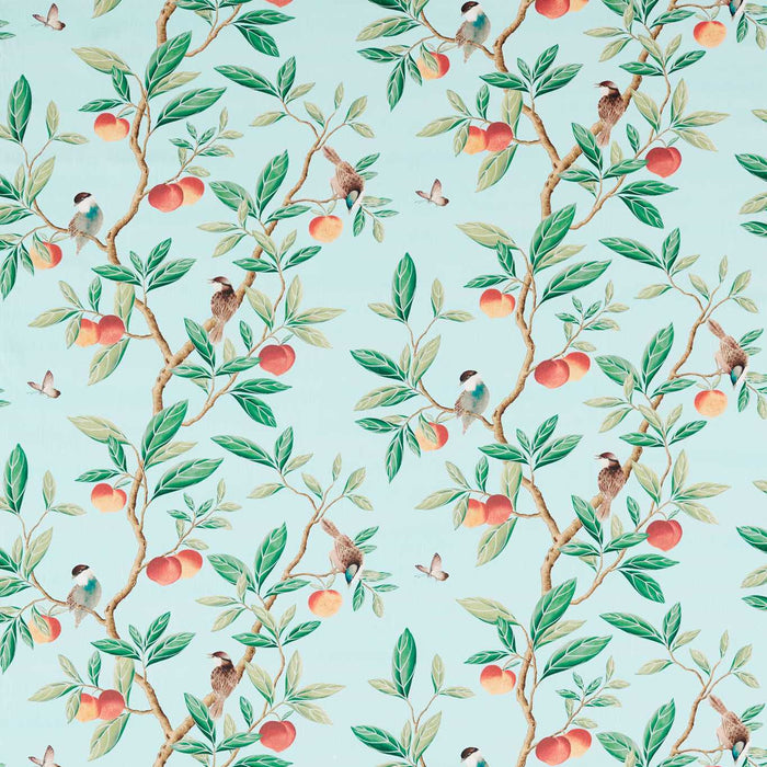 Harlequin Ella Sky/Fig Leaf/ Nectarine 121113 Fabric HDHP121113