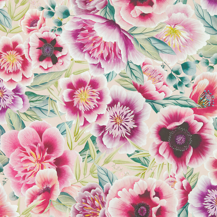 Harlequin Marsha Powder/Peony/Magenta 112902 Wallpaper HDHW112902