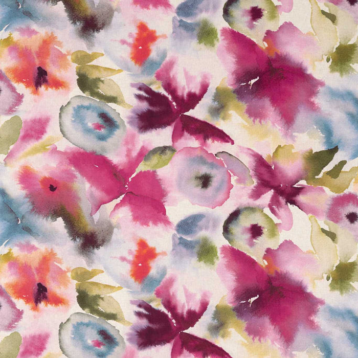 Harlequin Flores Fuchsia/Zest/Azure 120573 Fabric HETH120573