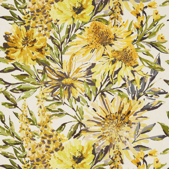 Harlequin Floreale Maize/Mustard/Sage 120523 Fabric HFAU120523