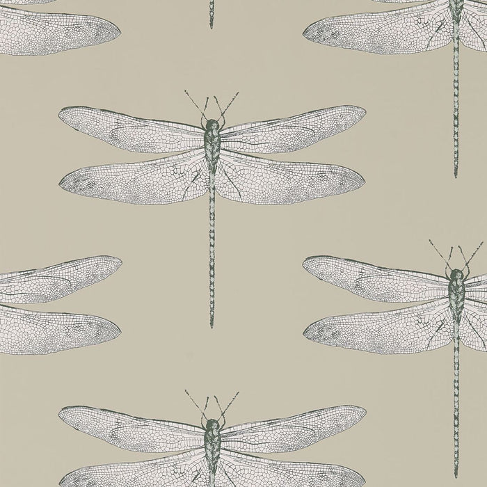 Harlequin Demoiselle Jute/Slate 111241 Wallpaper HGAT111241