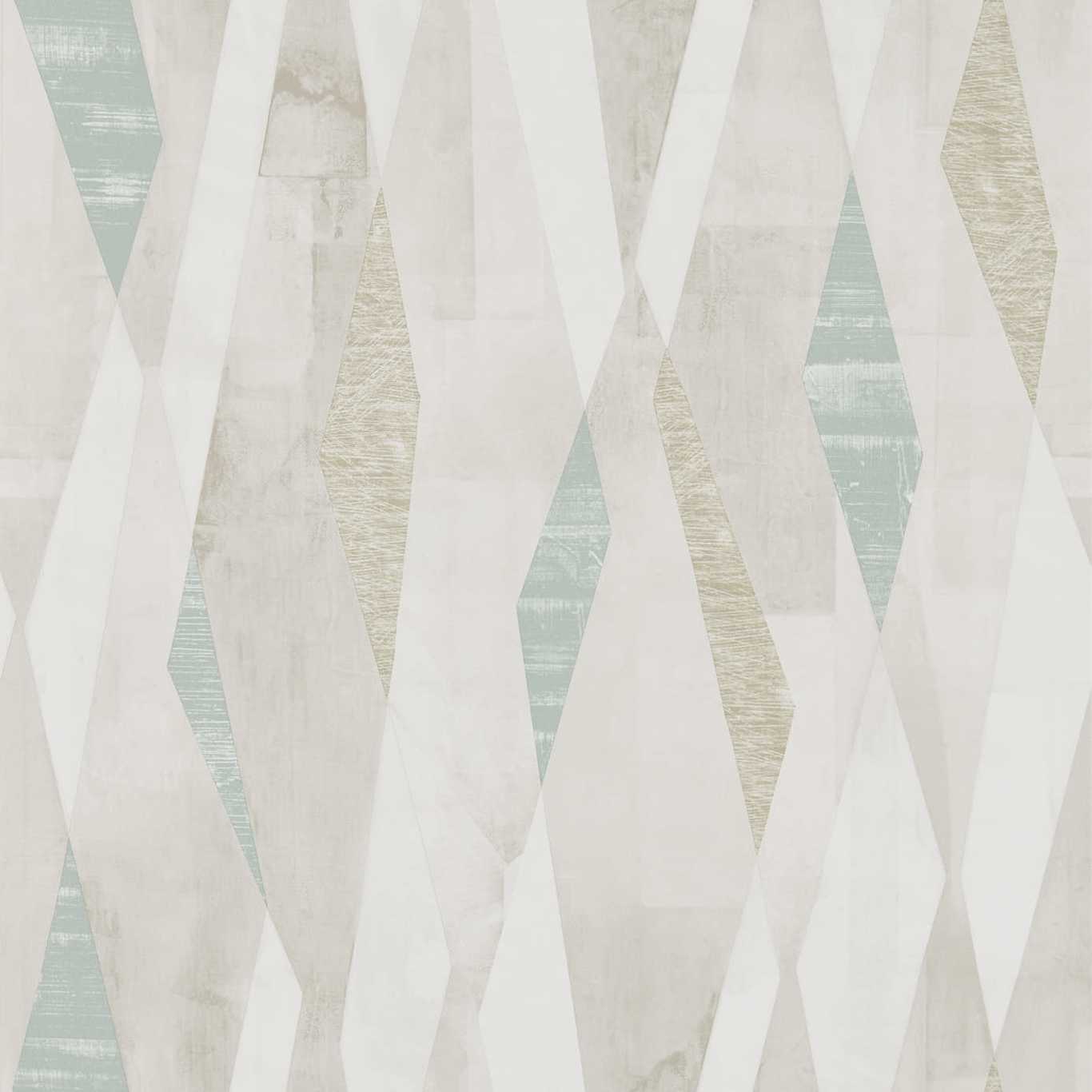 Harlequin Vertices Teal/Stone 111702 Wallpaper HGEO111702