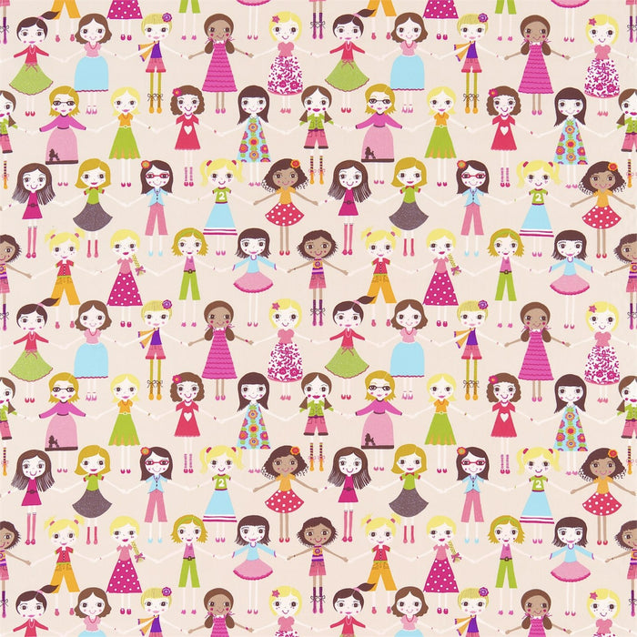 Harlequin Best of Friends Pink Multi 120218 Fabric HKID120218