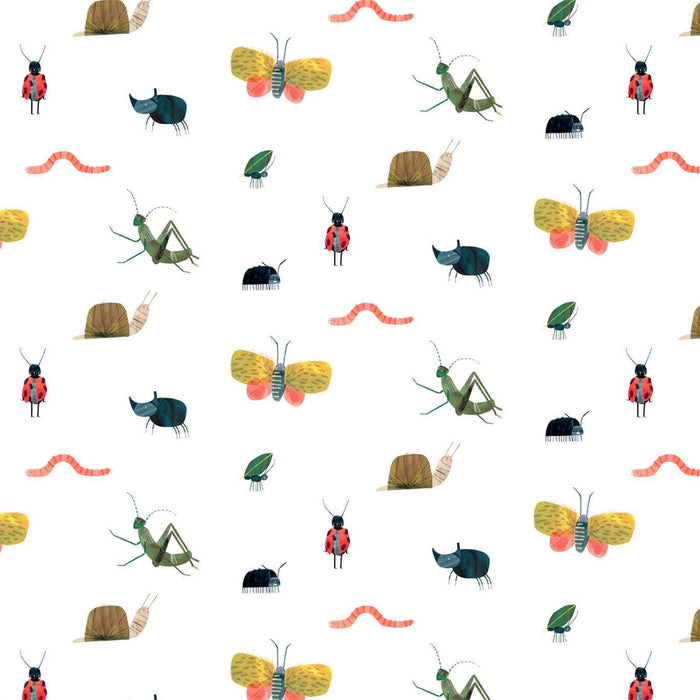 Harlequin Garden Friends Poppy/Ochre/Leaf 112635 Wallpaper HLTF112635