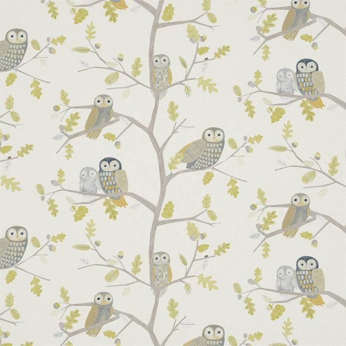 Harlequin Little Owls Kiwi 120935 Fabric HLTF120935