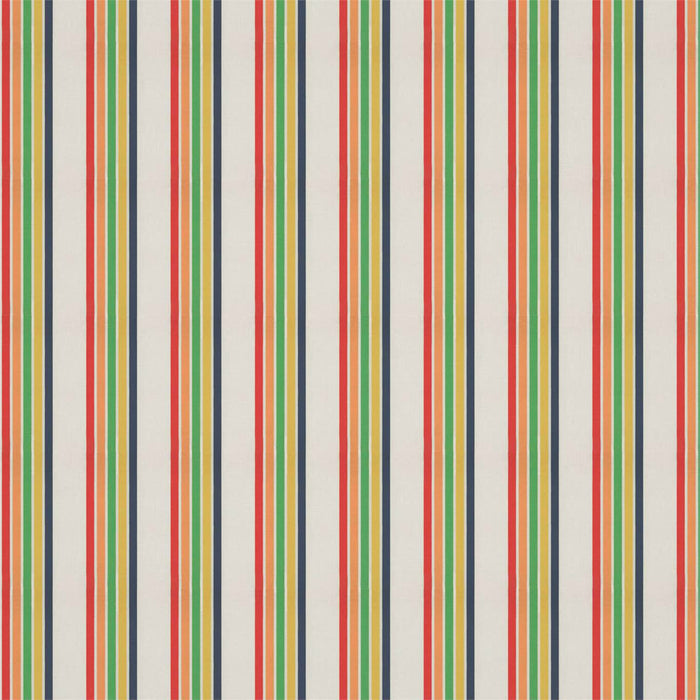 Harlequin Helter Skelter Stripe Navy/Poppy/Apricot/Gecko 133543 Fabric HLTF133543