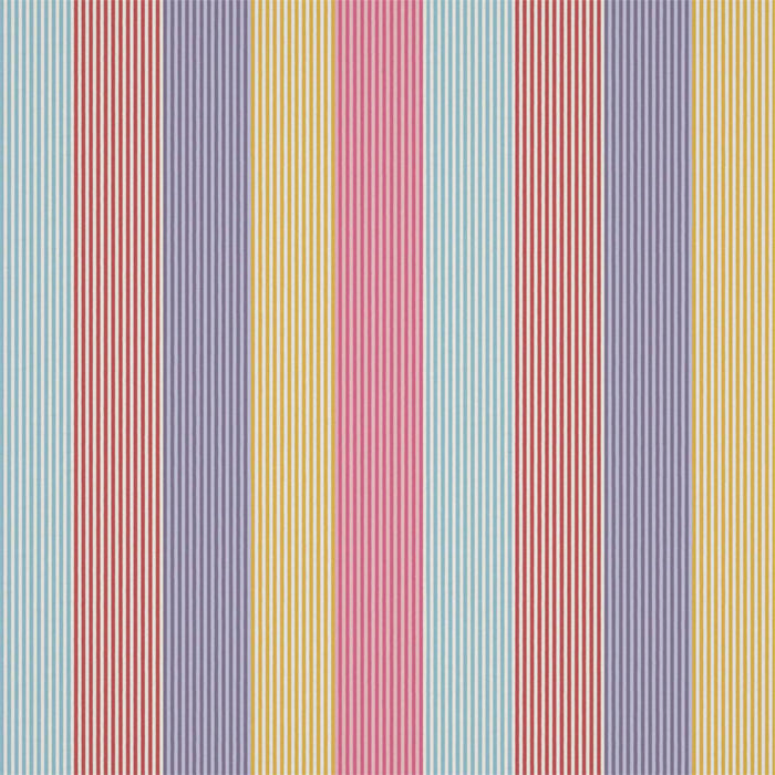 Harlequin Funfair Stripe Grape/Cherry/Pineapple/Blossom 133544 Fabric HLTF133544