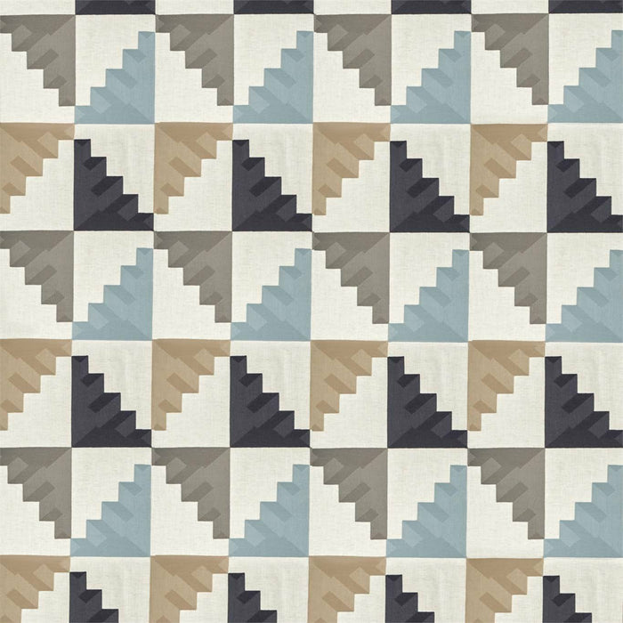 Harlequin Mehari Sky/ Maize/ Charcoal 133053 Fabric HMIF133053