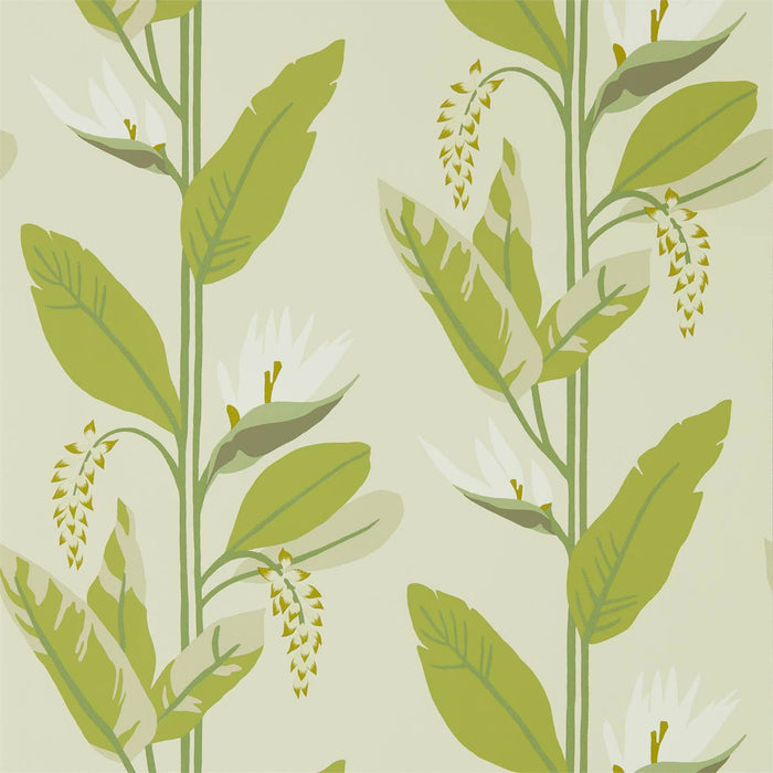 Harlequin Llenya Lime/Jade/Pebble 112238 Wallpaper HMIW112238