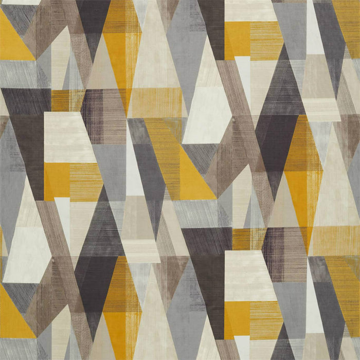 Harlequin Pythagorum Graphite/Gold 120866 Fabric HMMC120866