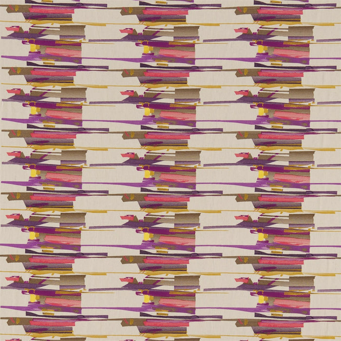 Harlequin Zeal Coral/Gold/Amethyst 130697 Fabric HMOD130697