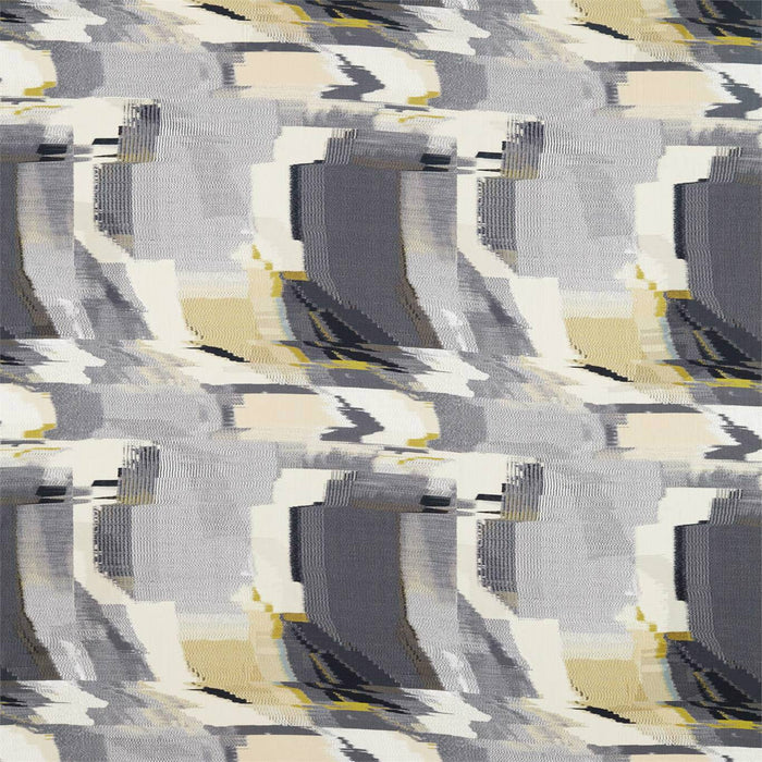 Harlequin Perspective Charcoal/Gold 132792 Fabric HMTE132792