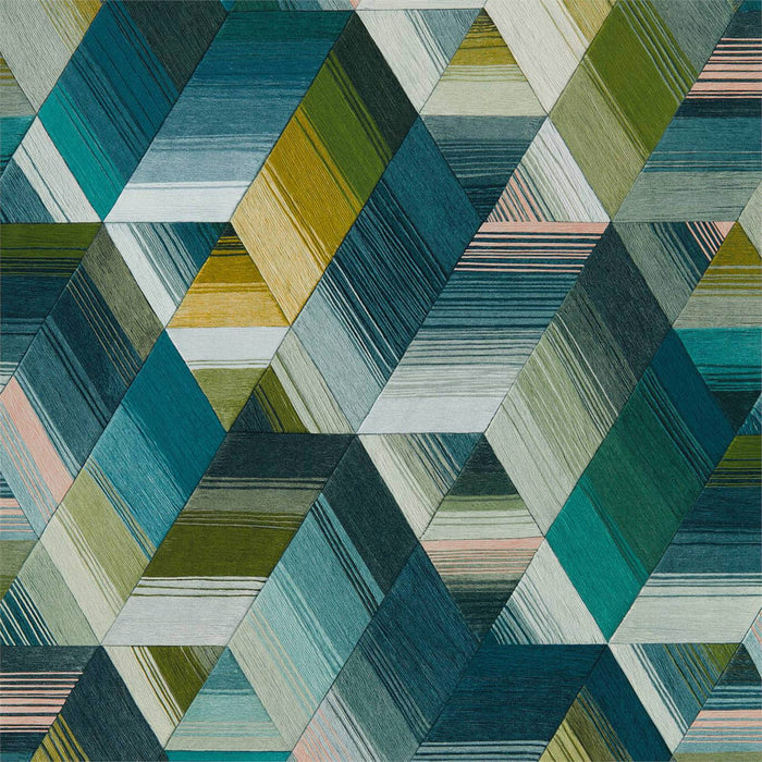 Harlequin Arccos Emerald/Blush 111970 Wallpaper HMWF111970