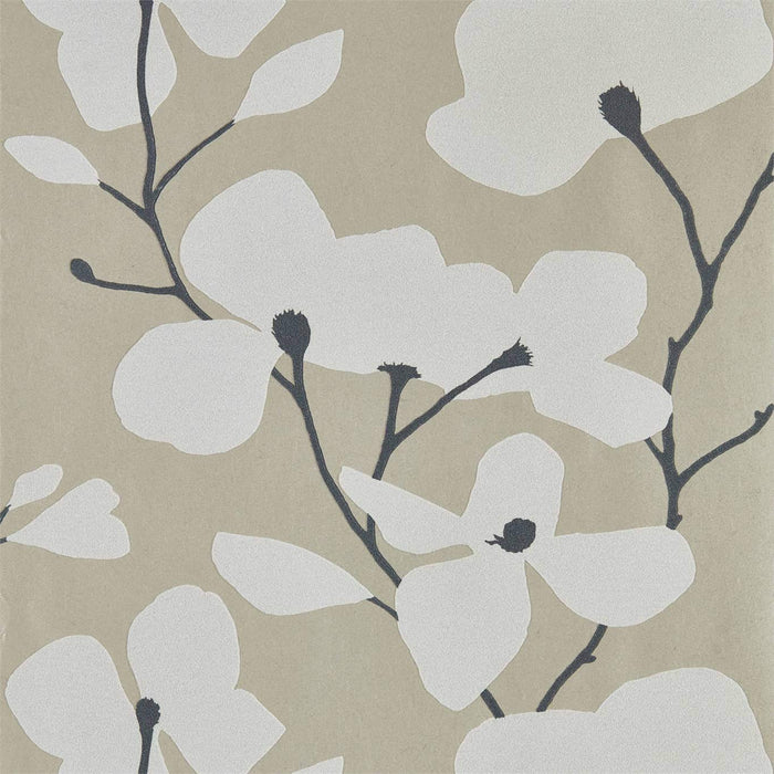 Harlequin Kienze Shimmer Gilver/Chalk 111974 Wallpaper HMWF111974