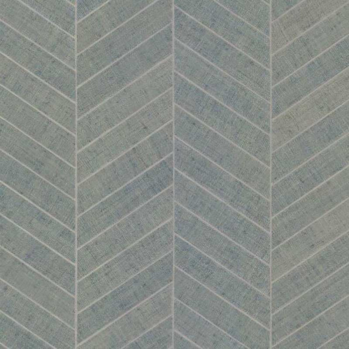 York Atelier Herringbone Light Gray Wallpaper HO2106