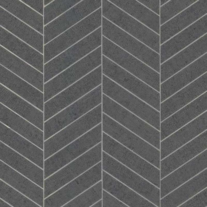 York Atelier Herringbone Dark Gray Wallpaper HO2107