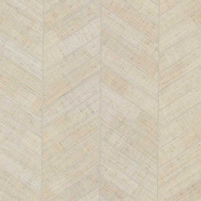 York Atelier Herringbone White Wallpaper HO2108