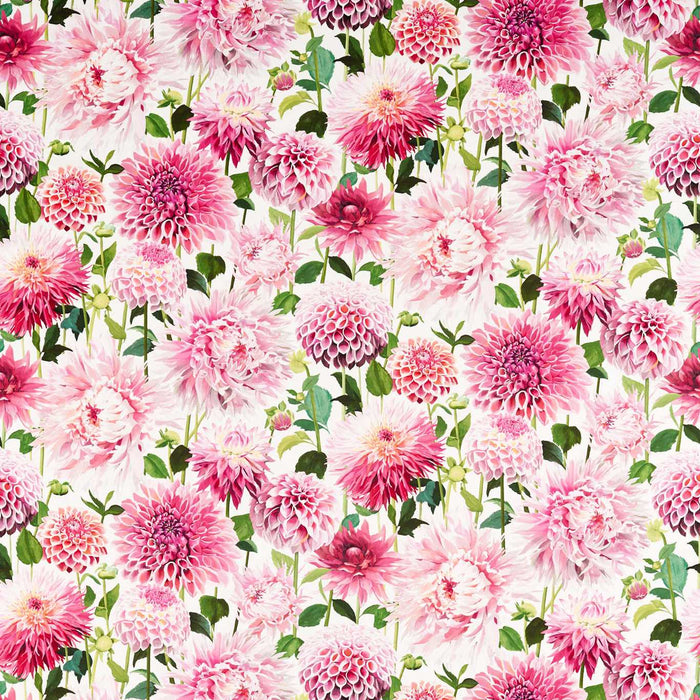 Harlequin Dahlia Blossom/Emerald/New Beginnings 121081 Fabric HQN2121081