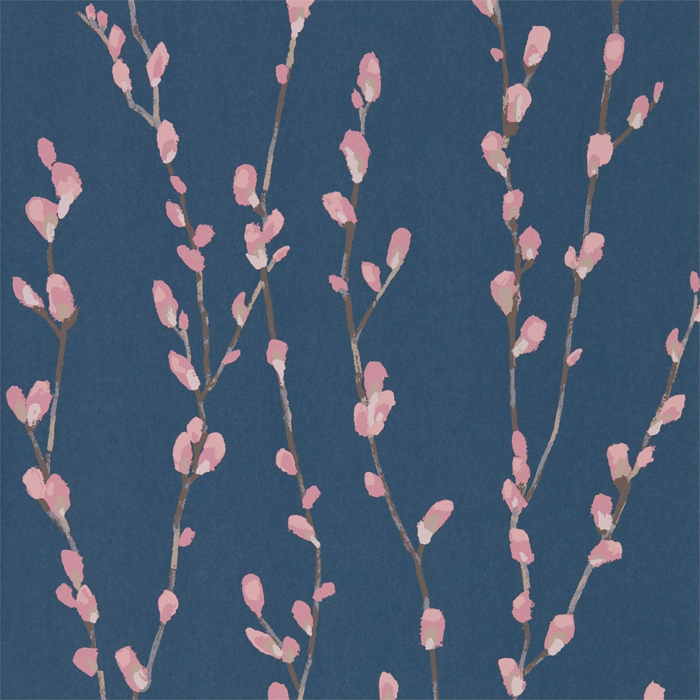 Harlequin Salice Rose/Navy 111471 Wallpaper HSTO111471