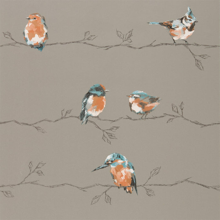 Harlequin Perisco Tangerine/Duckegg 111485 Wallpaper HSTO111485