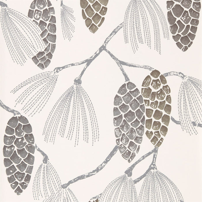 Harlequin Epitome Gliver/Silver/Chalk 111501 Wallpaper HSTO111501