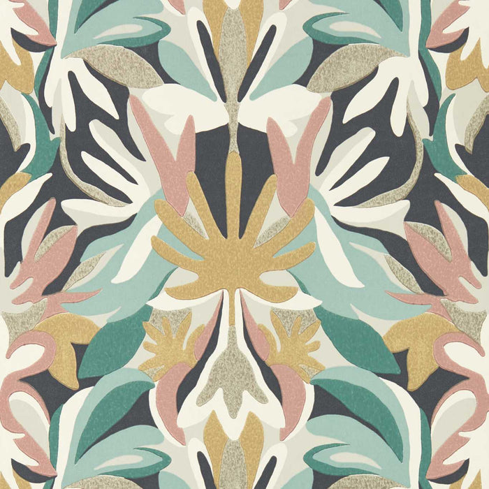 Harlequin Melora Positano/Succulent/ Gold 112760 Wallpaper HTEW112760