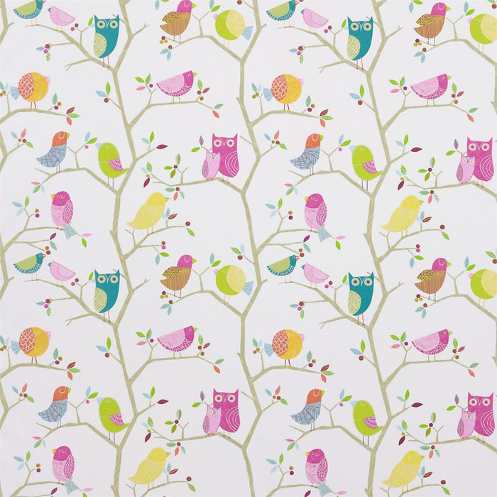 Harlequin What A Hoot Pink/Blue/Lime 3224 Fabric HWO03224