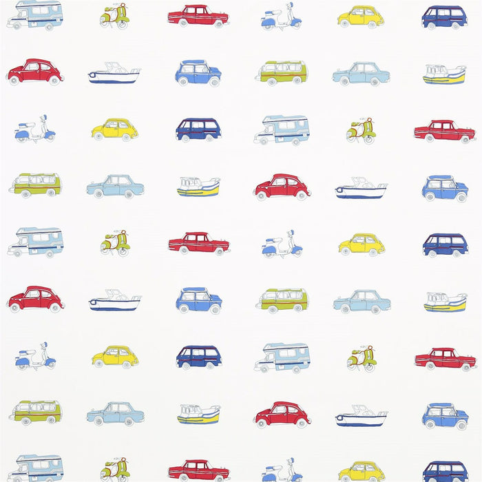 Harlequin Go Go Retro Strawberry,Blue,Lemon 3232 Fabric HWO03232