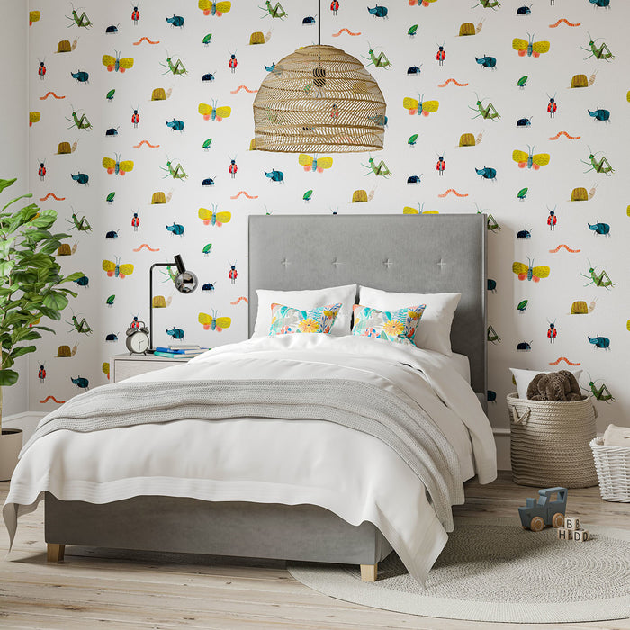 Harlequin Garden Friends Poppy/Ochre/Leaf 112635 Wallpaper HLTF112635