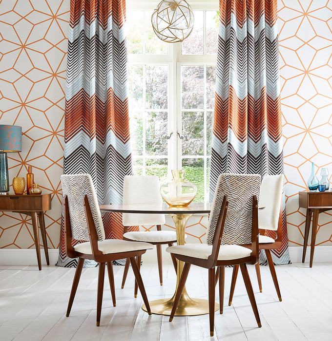 Harlequin Kameni Marine/Rust 132828 Fabric HMNI132828