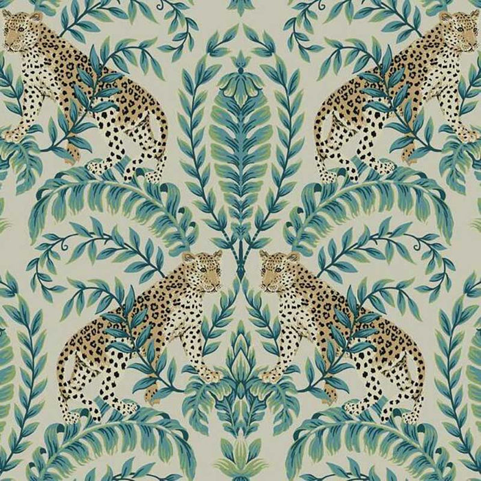 York Jungle Leopard Taupe Wallpaper KT2206