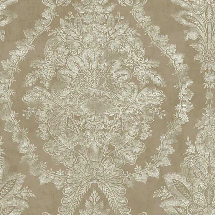 York Charleston Damask Bronze Wallpaper KT2217