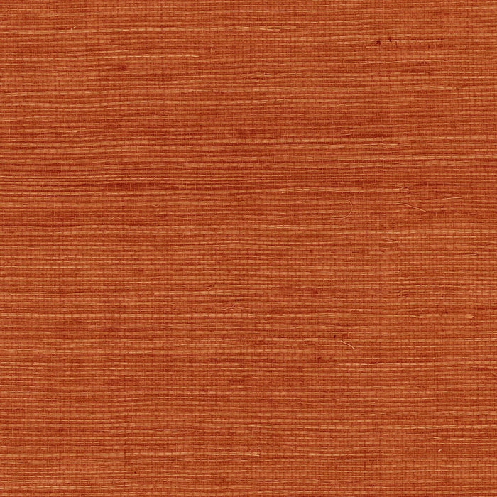 Seabrook Designs Sisal Grasscloth Blood Orange Wallpaper LN11841