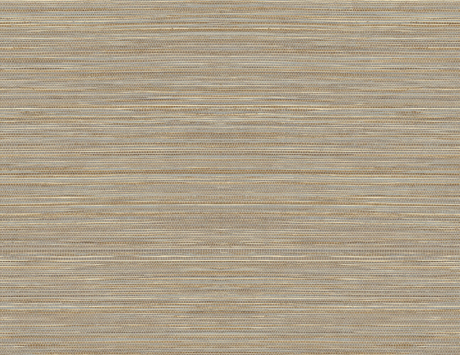 Seabrook Designs Luxe Sisal Pashmina & Metallic Silver Wallpaper LN20806