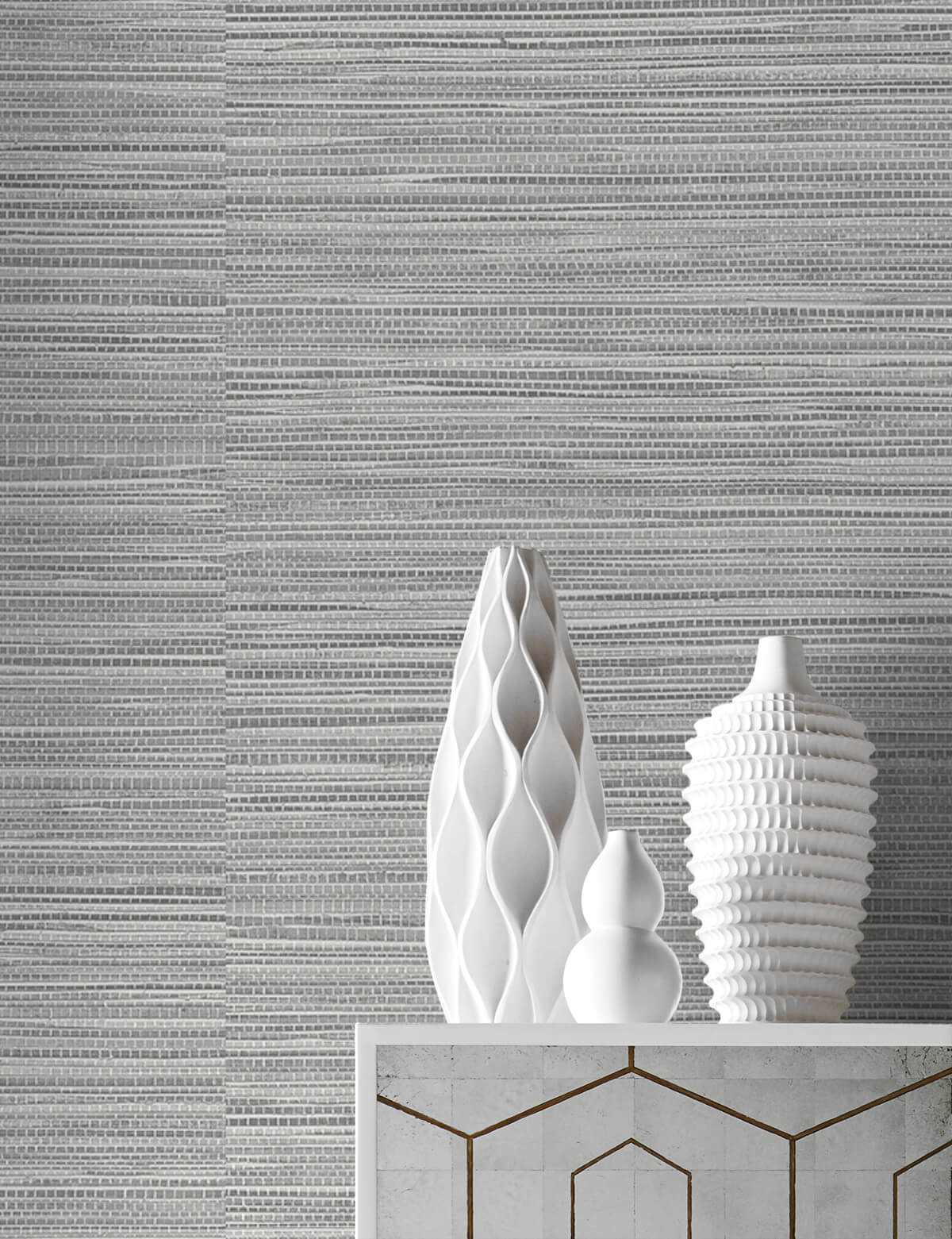 Seabrook Designs Luxe Sisal Harbor Mist Wallpaper LN20810