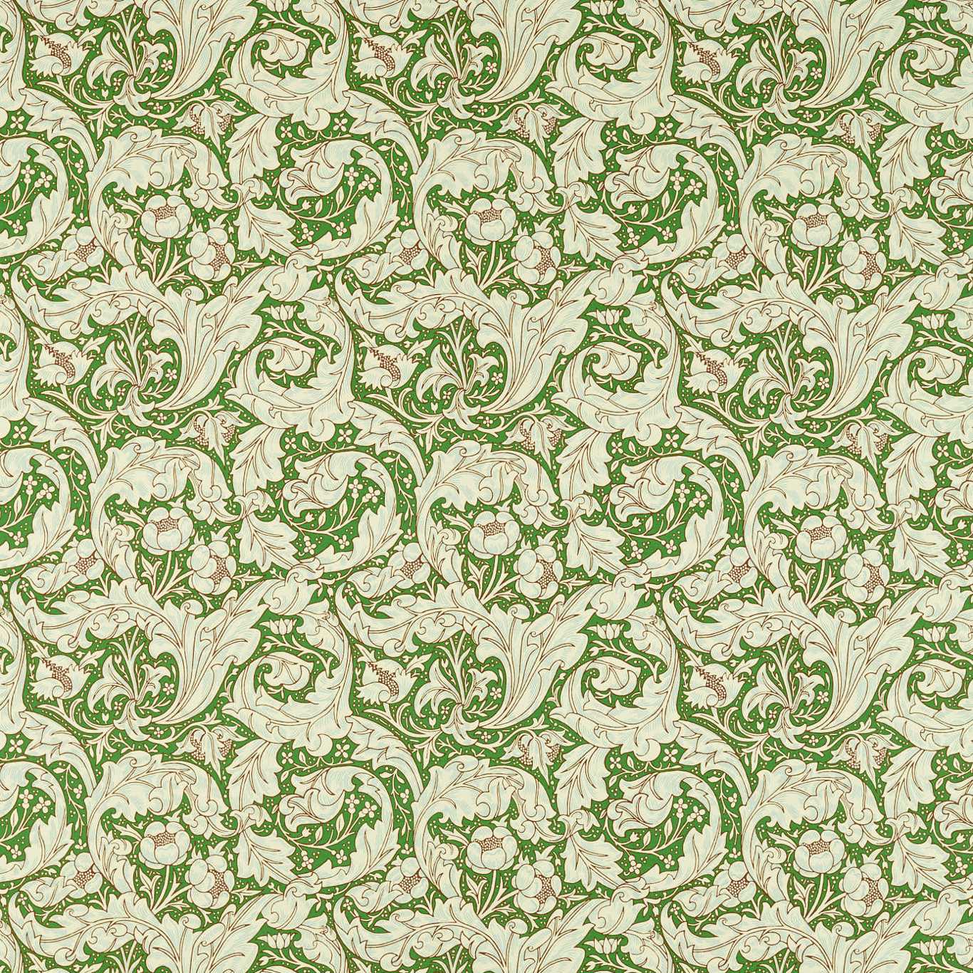 Morris & Co Bachelors Button Thyme 214736 Wallpaper DM3W214736