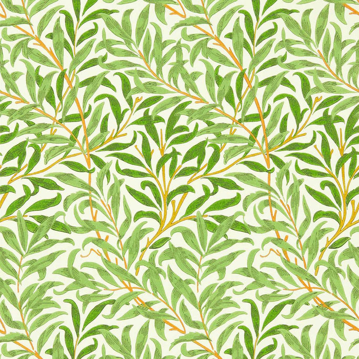 Morris & Co Willow Bough Leaf Green 217088 Wallpaper MCOW217088