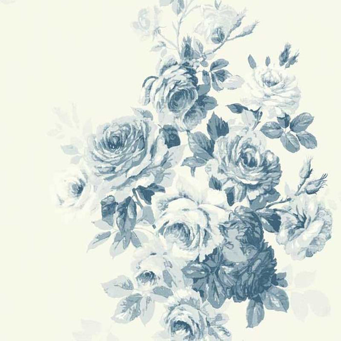 Magnolia Home Tea Rose Blue Wallpaper ME1531