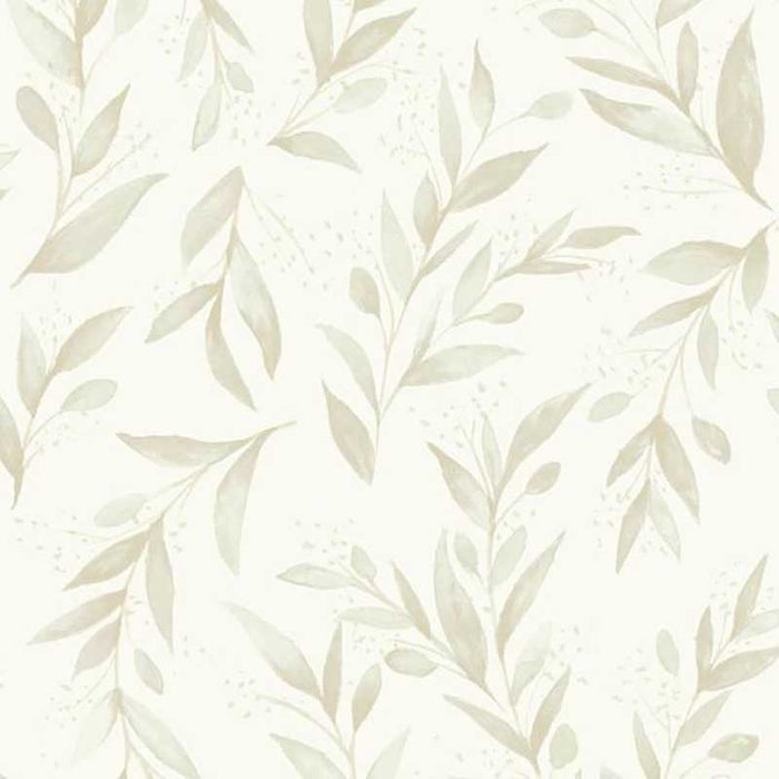 Magnolia Home Olive Branch Beige Wallpaper ME1538