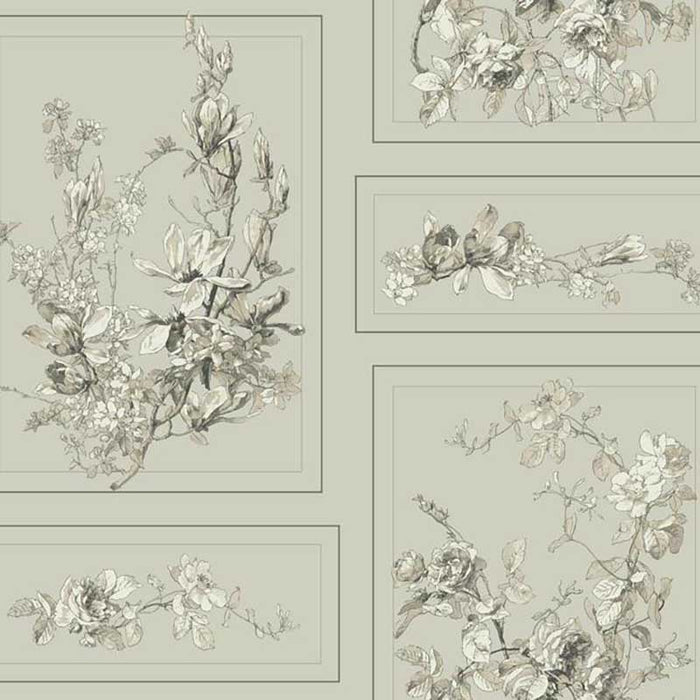 Magnolia Home The Magnolia Removable Brown/Gray Wallpaper MH1544