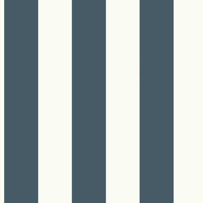 Magnolia Home Awning Stripe Removable Blue/White Wallpaper MH1591