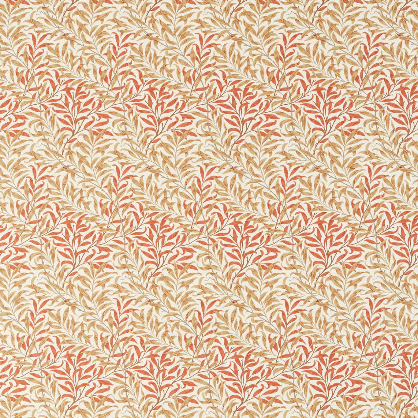 Morris & Co Willow Bough Russet/Ochre 226895 Fabric MSIM226895