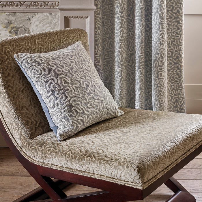 Zoffany Maze Coral Zinc 332973 Fabric ZDAR332973