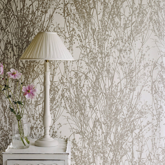 Sanderson Meadow Canvas Gliver/Linen 215693 Wallpaper DWOW215693