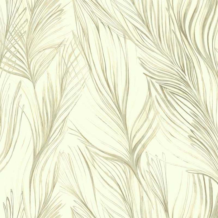 York Peaceful Plume Beige Wallpaper NA0502