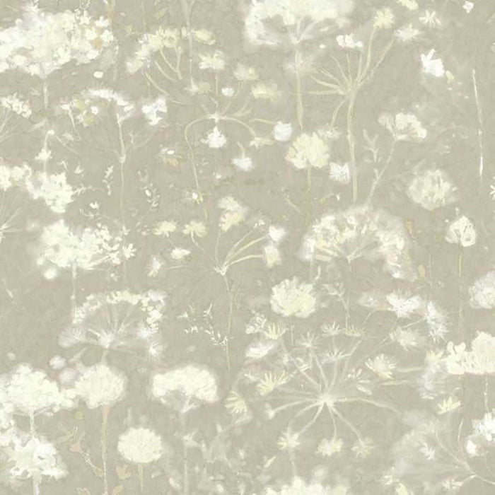 York Botanical Fantasy Light Grey Wallpaper NA0540