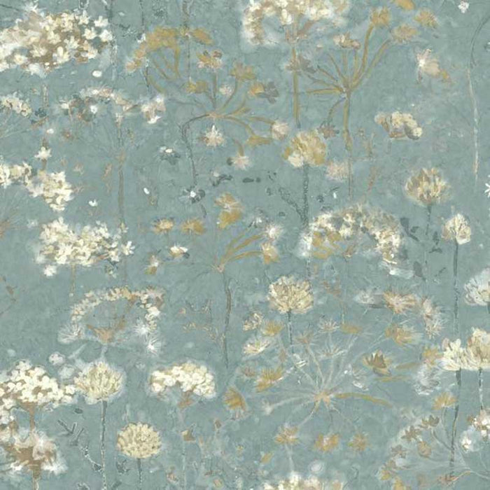 York Botanical Fantasy Blue Wallpaper NA0542